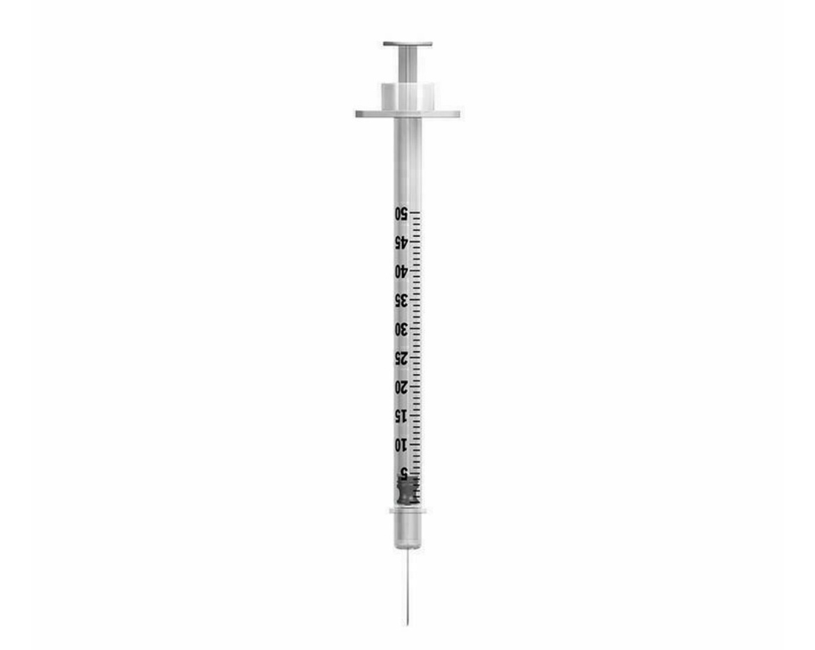 BD Microfine Syringe and Needle u100 0.5ml 30g 8mm BOX OF 100 - 1