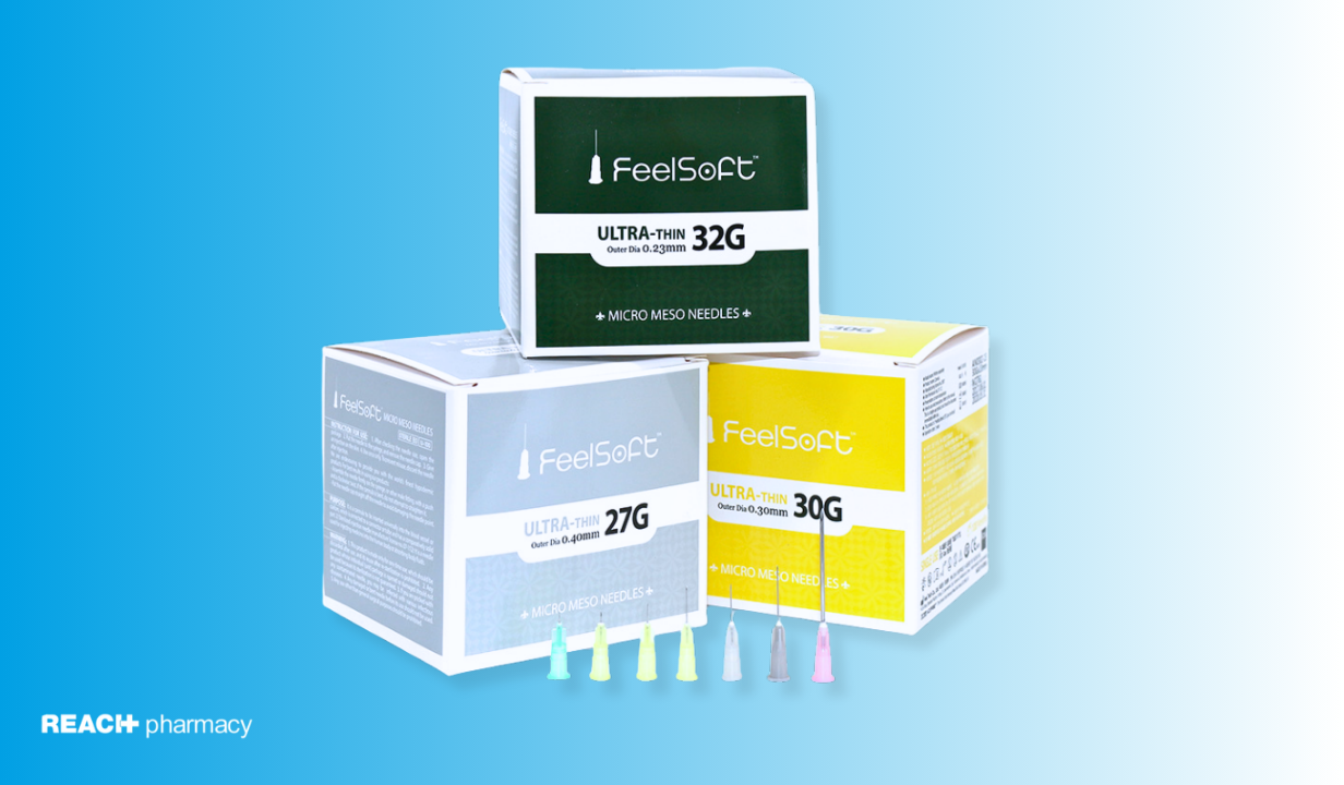 Feelsoft Ultra-Thin Micro Meso Needles 30G 4.0mm - Box of 100 - 1