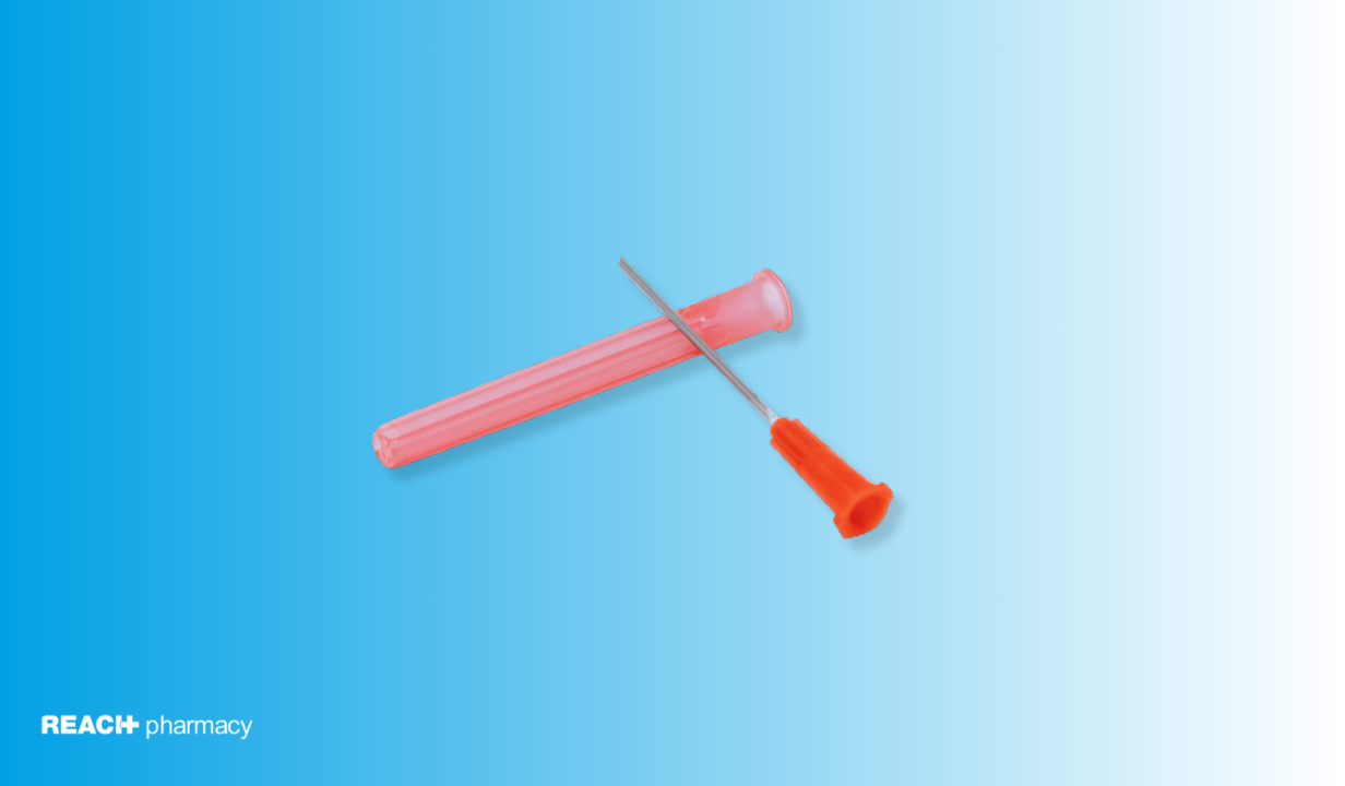 BD Blunt Fill Safety Draw-up Needle, 18 G red, 40 mm 1½" 45 degrees, pack of 50 - 2