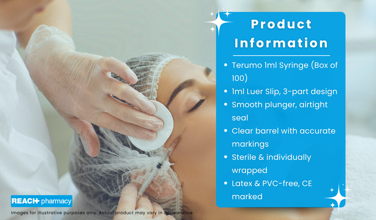 Terumo Syringe without needle 1 ml Syringe - Box of 100 - 3