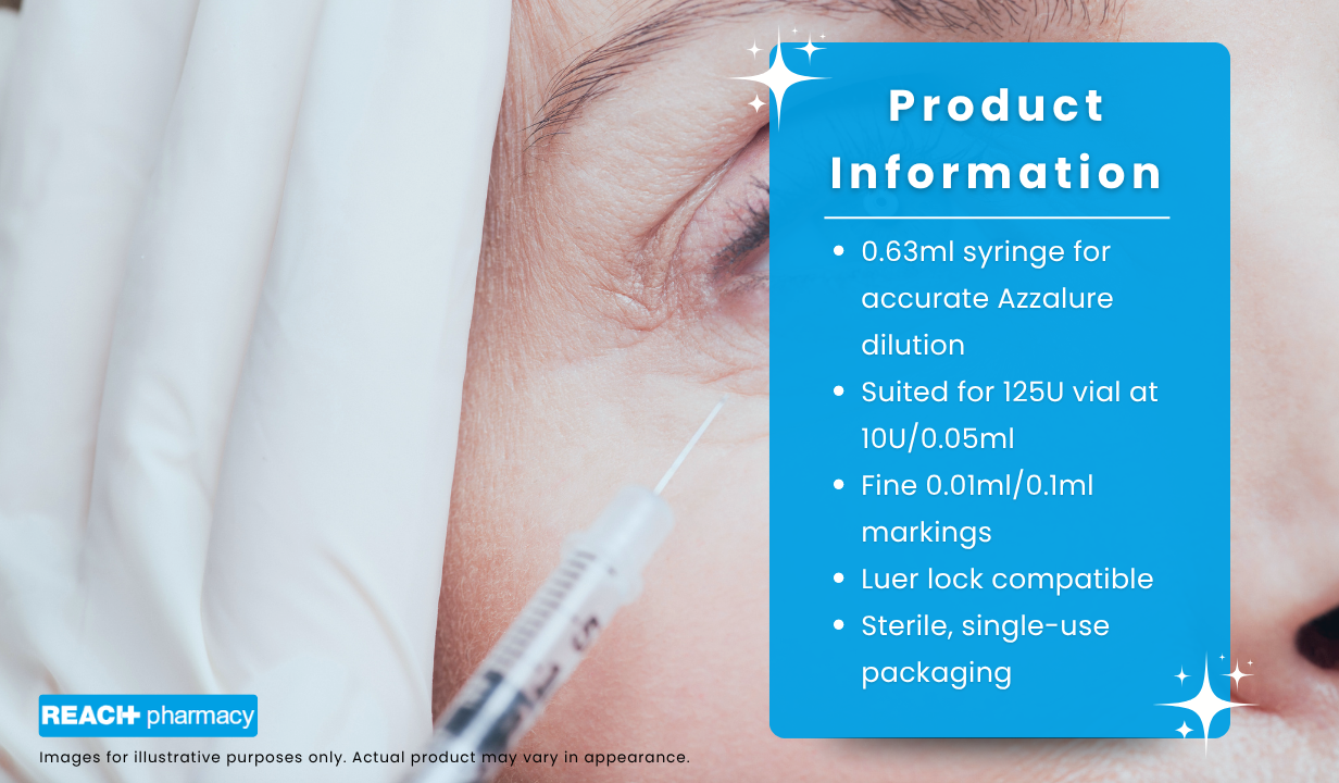 Azzalure 0.63ml Speyside syringes ONE SINGLE SYRINGE - 3