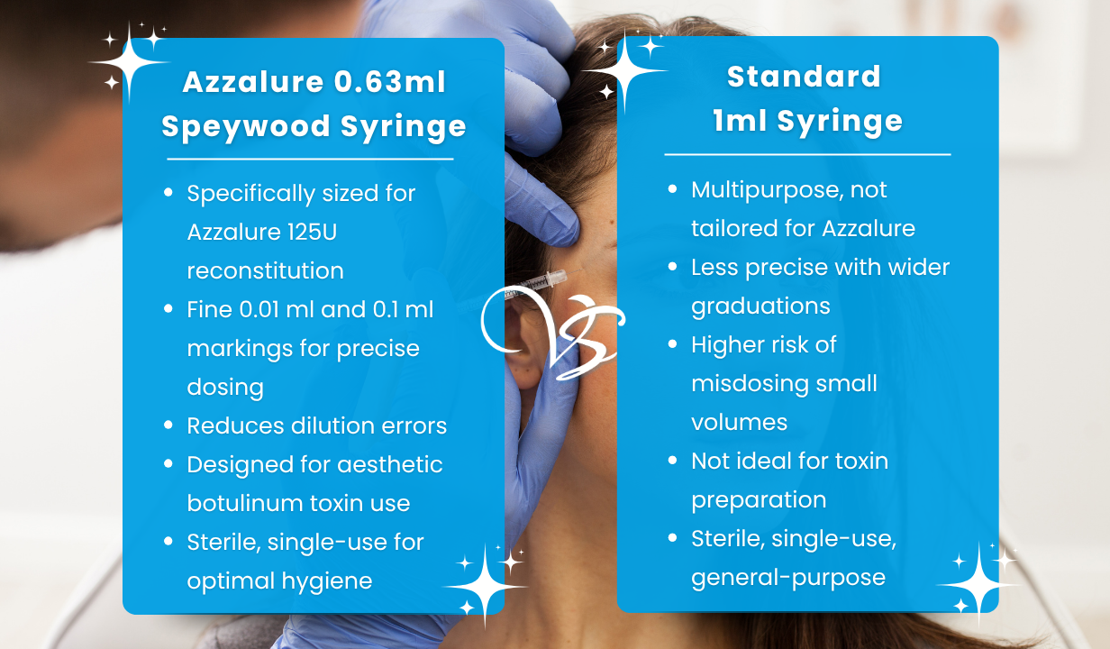 Azzalure 0.63ml Speyside syringes ONE SINGLE SYRINGE - 4