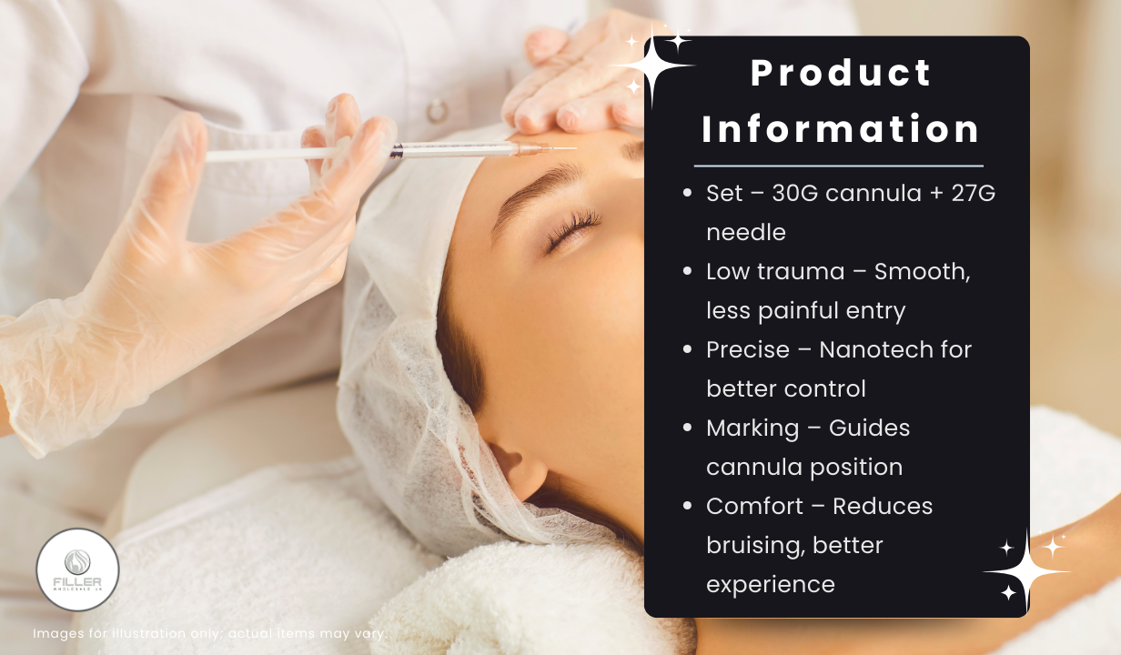 FeelSoft Micro Filler Cannula Needles  30G 25mm (Box of 24)l - 2