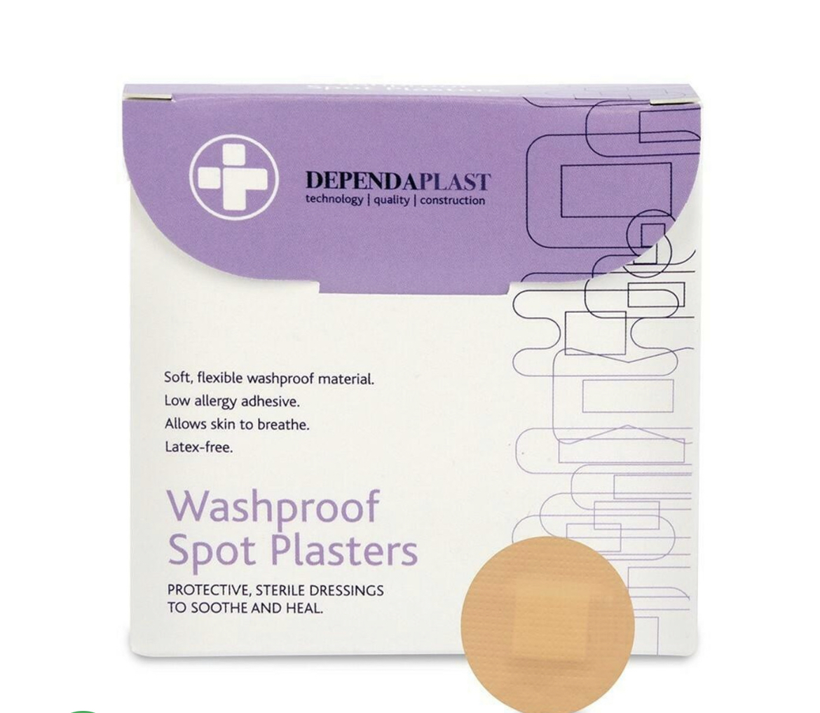 Dependaplast Washproof Spot Plasters pack of 100 - 1