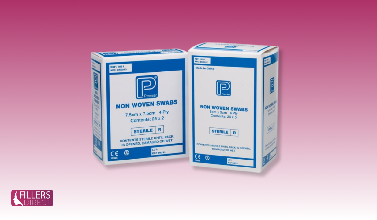 Non-Woven Swabs Sterile 4 ply 7.5x7.5cmx5 packs of 5 - 1