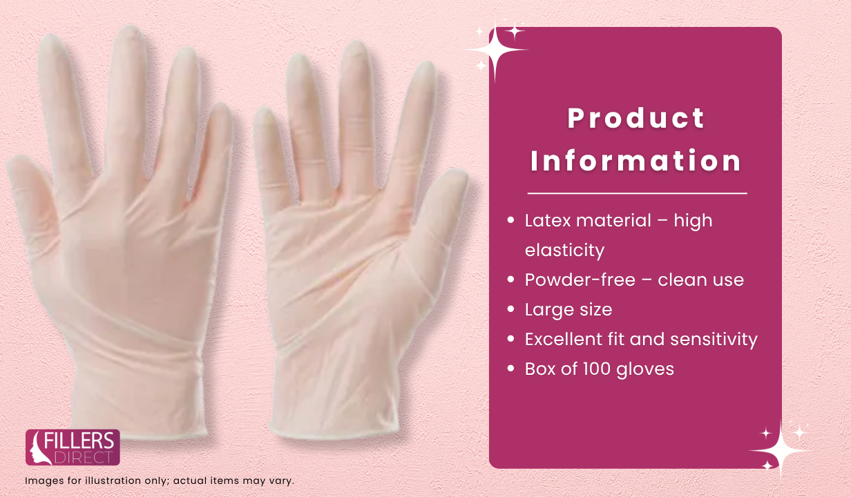 Latex Powder Free Gloves - Large x100 - 3