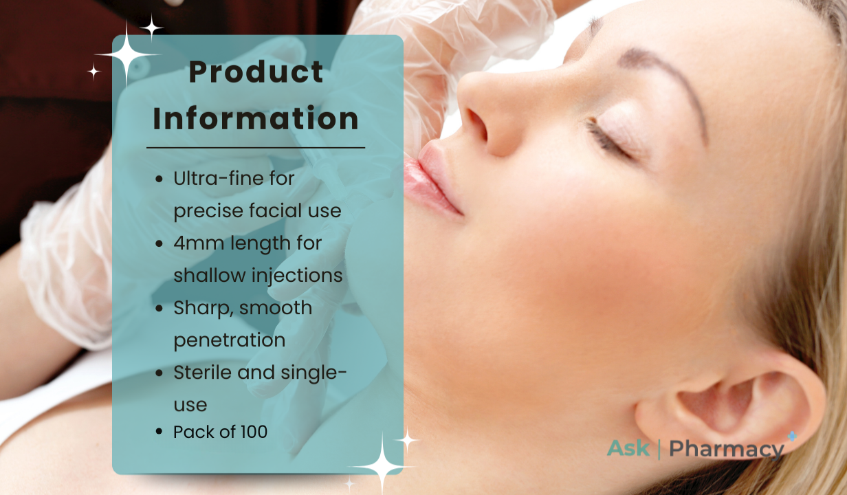 Meso-Relle 32G x 4 mm (PINK injection needles) x 100 needles - 2