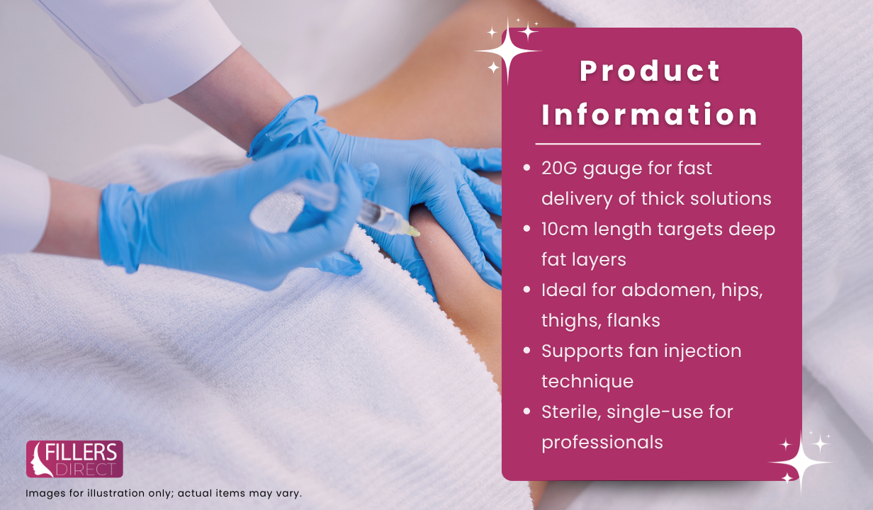 INTRALIPONEEDLE 20G X 10CM X 1 - 3