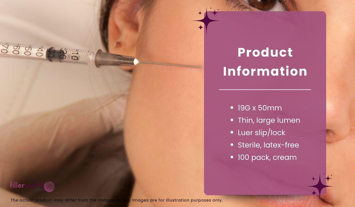 BD BD301750-Microlance hypodermic needle Cream 19G x 50mm 100 x needles - 4