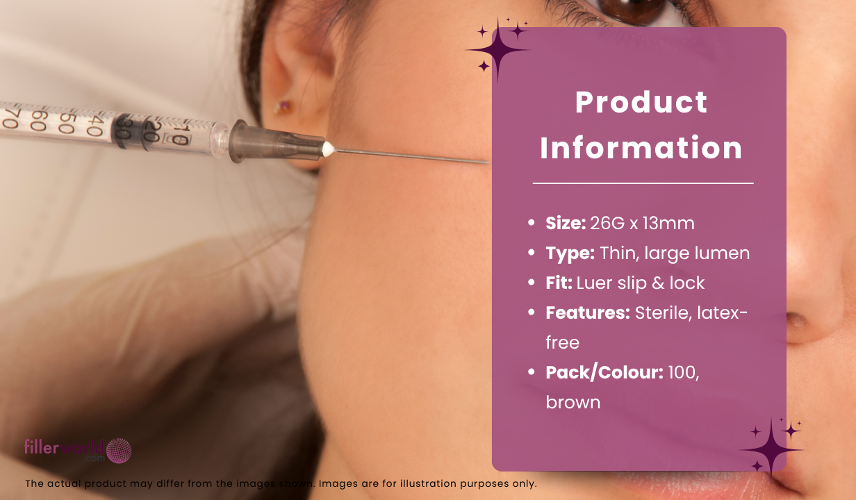 BD BD303800- Microlance hypodermic needle Brown 26G x 13mm 100 x needles - 4