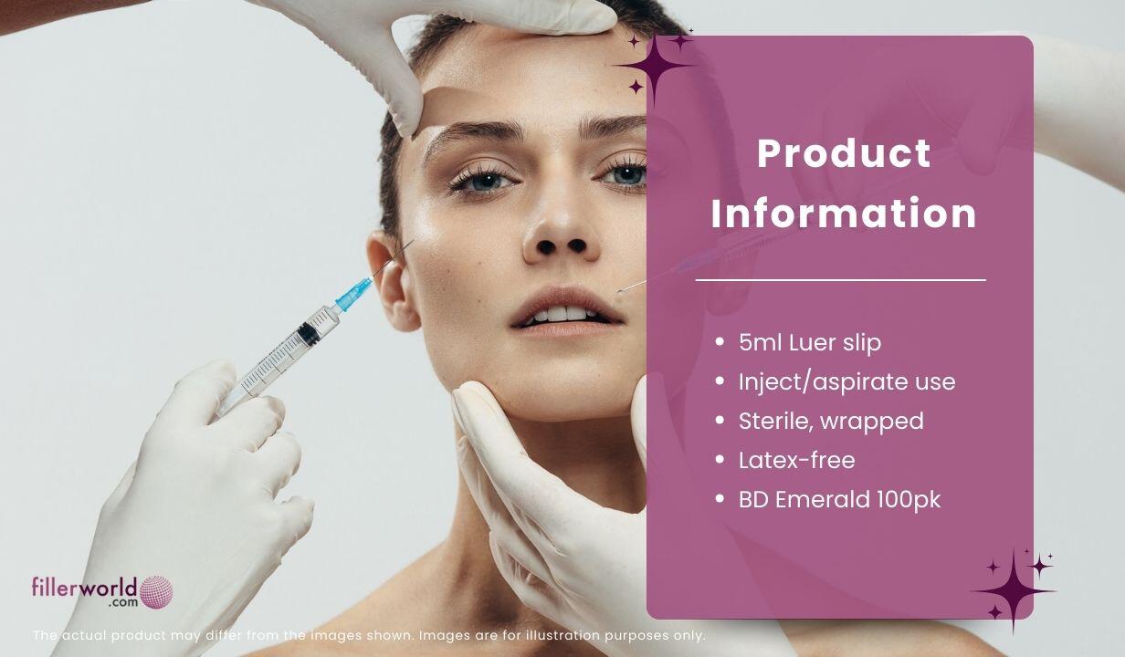 BD BD307731- Emerald Luer Slip Centric 5ml Syringe – without needle 100x5ml - 4