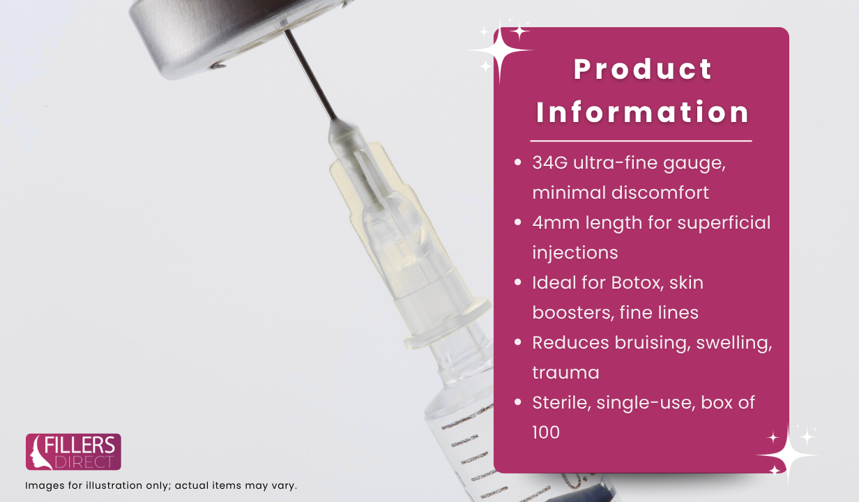 JBP NANONEEDLE 34G 4MMX 100 - 3