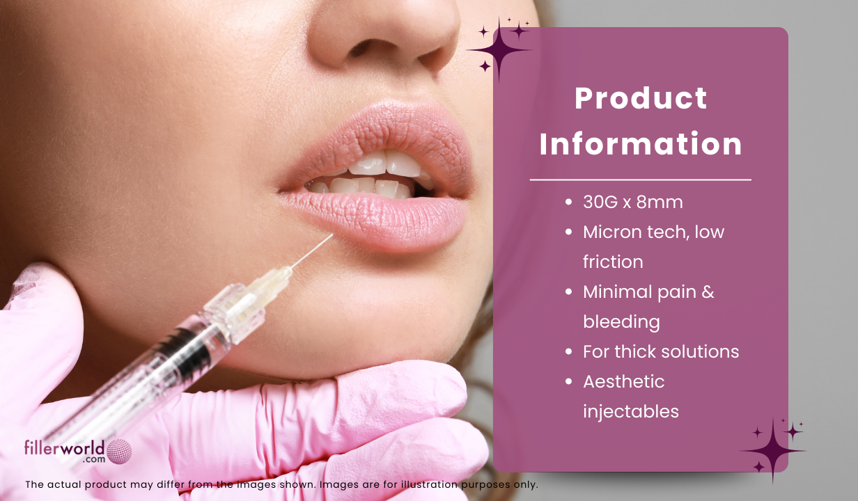 Jbp Nanoneedle 30G 8mm Regular (100 UTW needles) 100 needles - 2