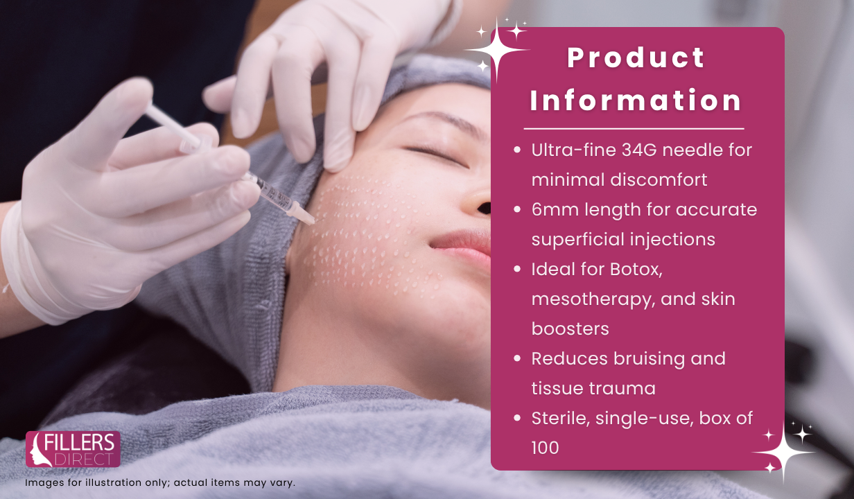 JBP NANONEEDLE 34G 6MM X 100 - 3