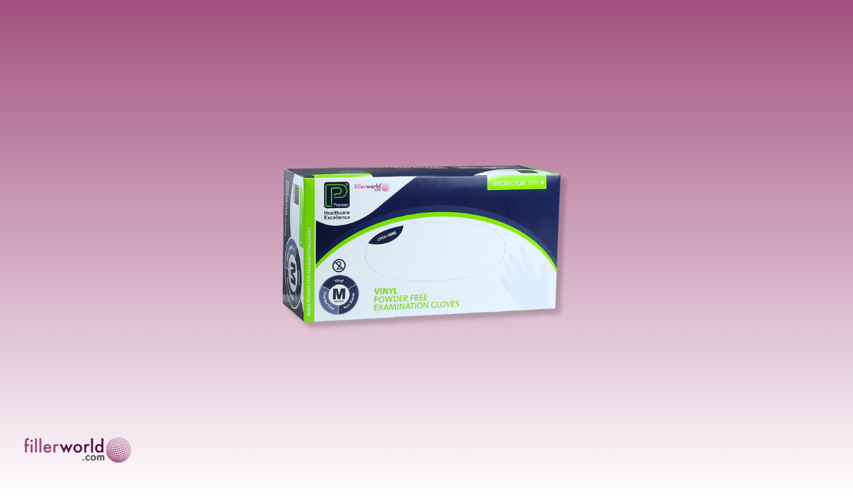 Vinyl Powder Free Gloves Medium 1 box of 100 (PMP5855) - 4