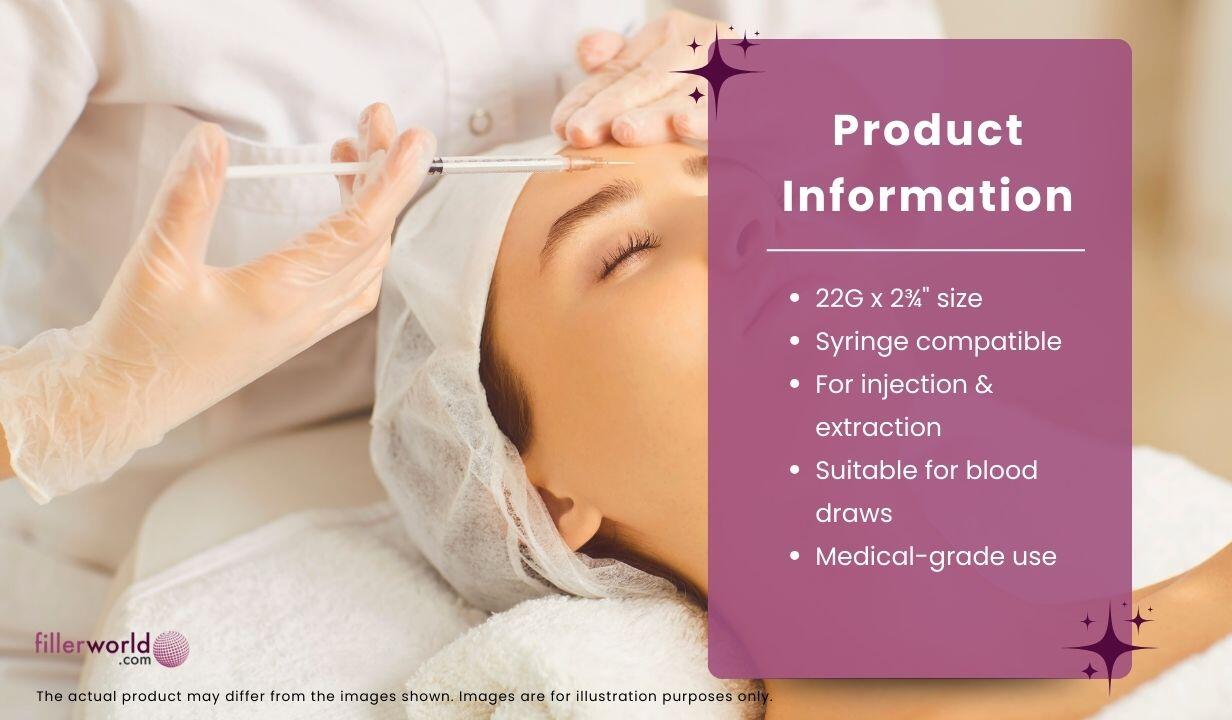 TSK Laboratories SteriJect 100 Hypodermic Needles 22g x 70mm (PRE 22070) - 4