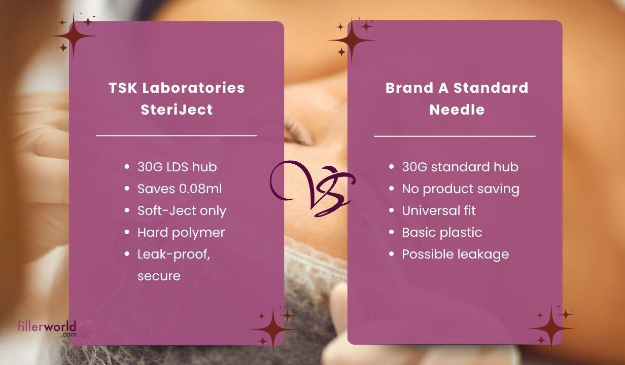 TSK Low Dead Space Hub Needle 30g x 13mm (1/2'') LDS-30013I 1 BOX OF 100 - 1