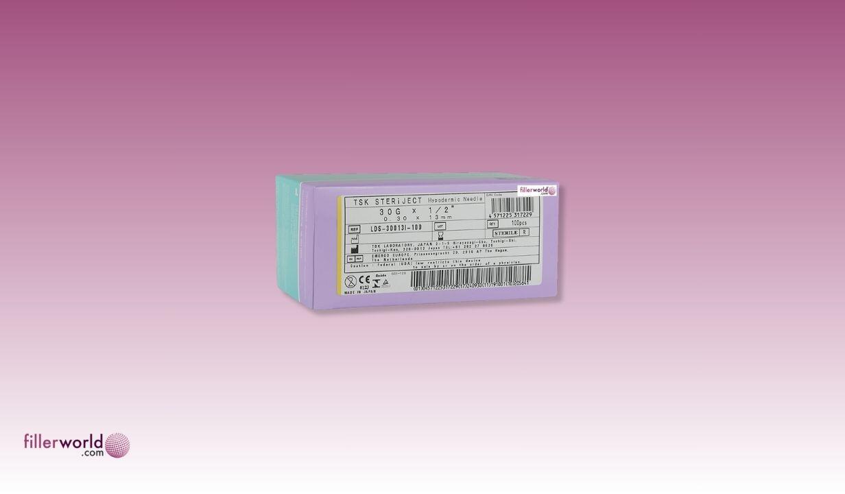 TSK Low Dead Space Hub Needle 30g x 13mm (1/2'') LDS-30013I 1 BOX OF 100 - 5