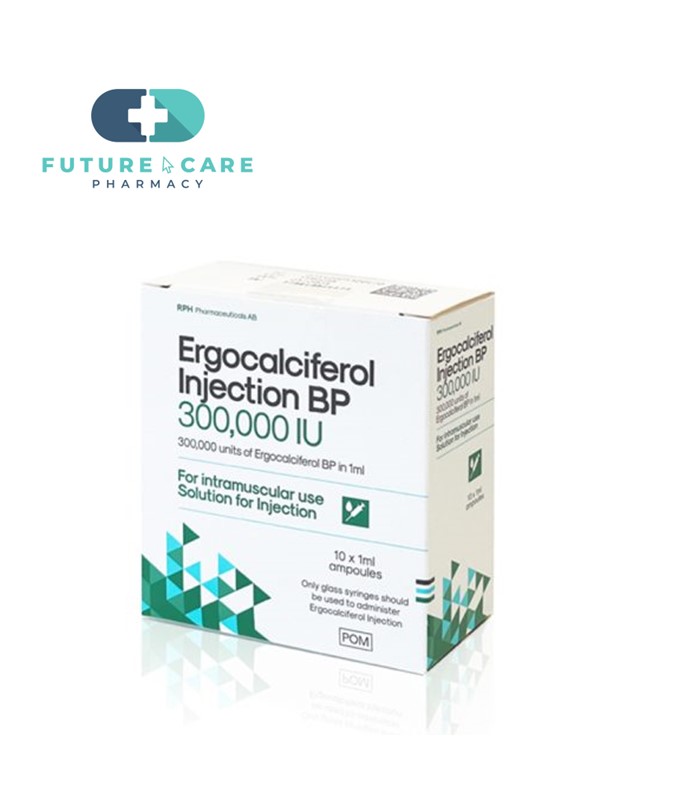ERGOCALCIFEROL INJ 300000IU/ML pack size 10 - 1