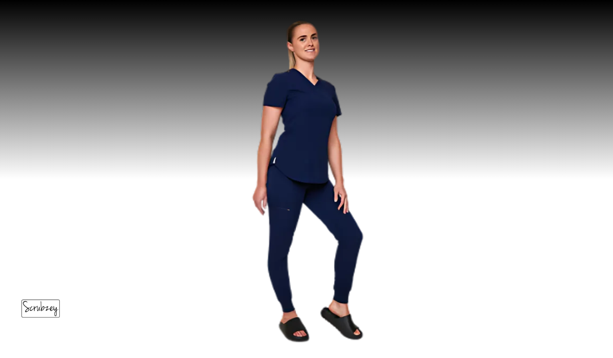 Scrubzey Essential Navy Scrub Set